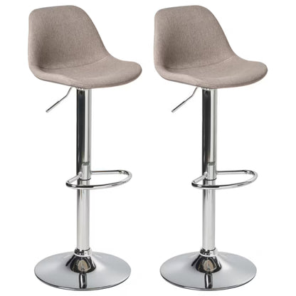 Barstol Kahla Drejelig Beige Grå Sæt med 2 Stk.