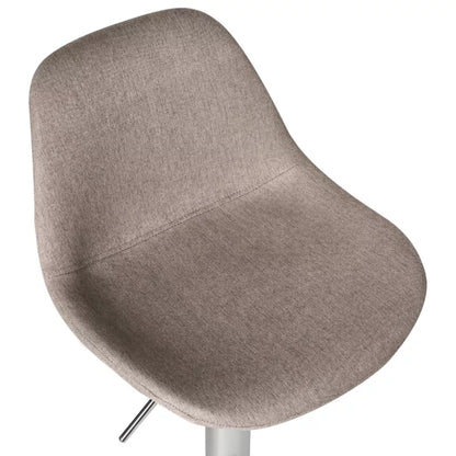 Barstol Kahla Drejelig Beige Grå Sæt med 2 Stk.