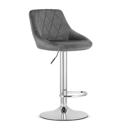 Barstol KAST 45,5x49 cm Grå Krom
