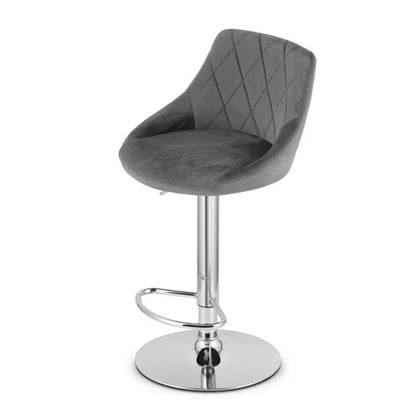 Barstol KAST 45,5x49 cm Grå Krom
