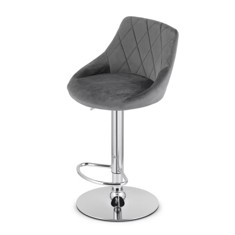 Barstol KAST 45,5x49 cm Grå Krom