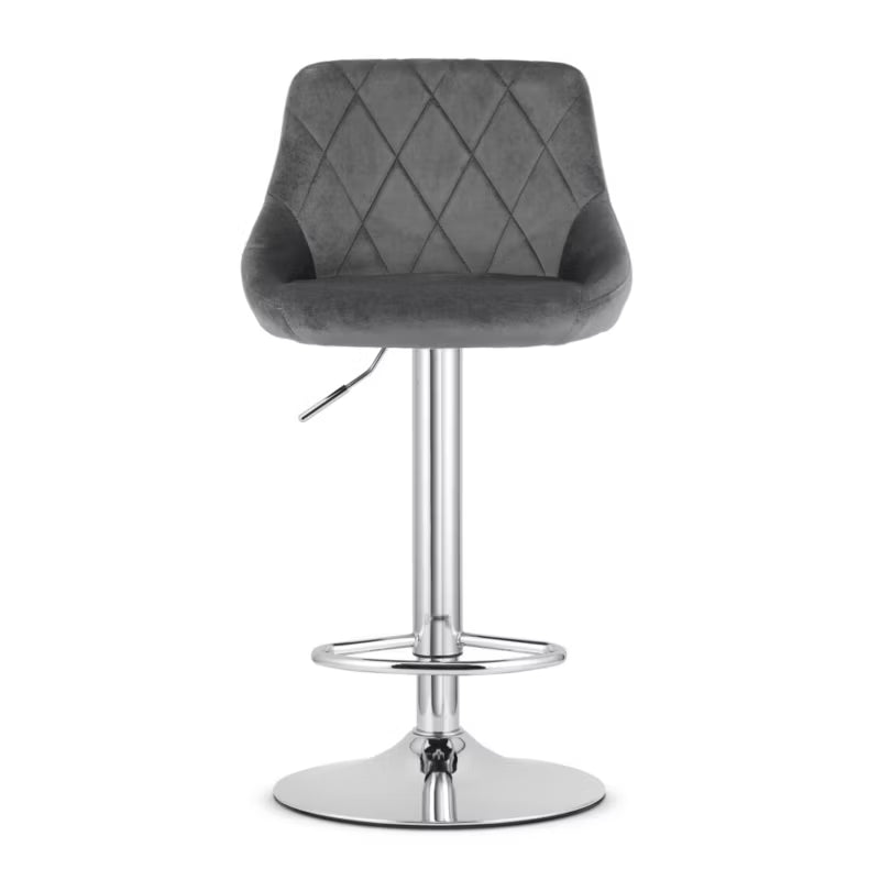 Barstol KAST 45,5x49 cm Grå Krom