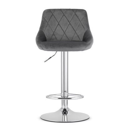 Barstol KAST 45,5x49 cm Grå Krom
