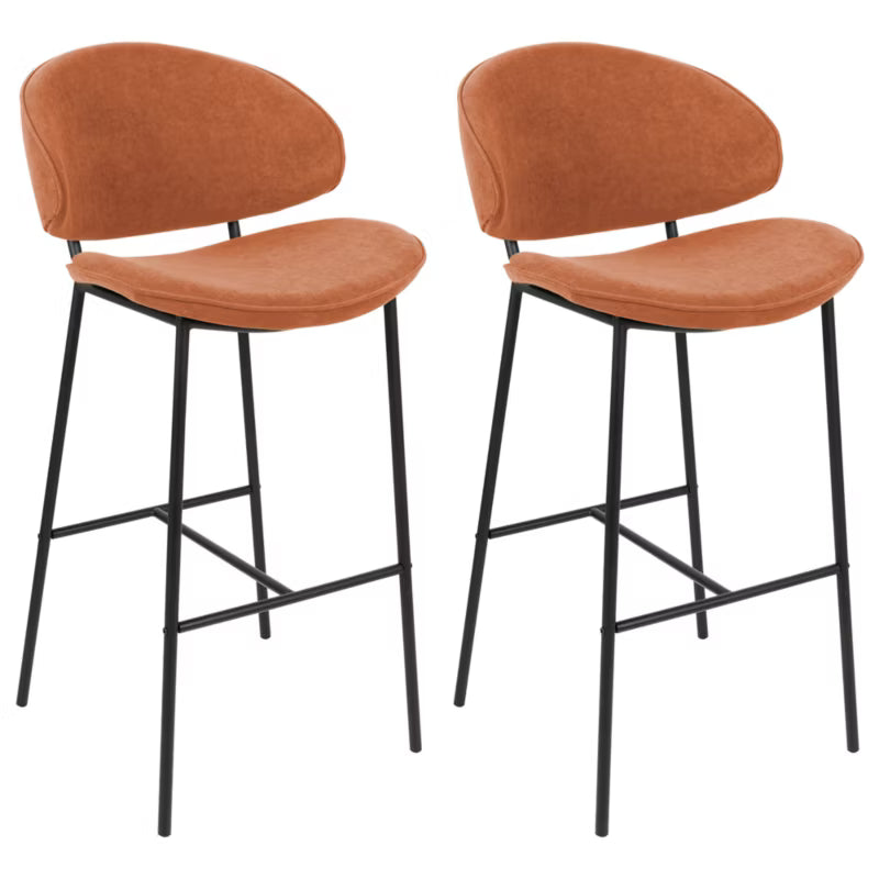 Barstol Kiana 49x59x104 cm Orange 2 Stk.