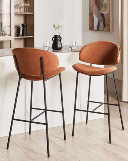 Barstol Kiana 49x59x104 cm Orange 2 Stk.