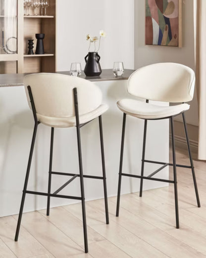 Barstol Kiana 49x59x104 cm Sæt af 2