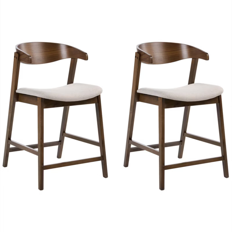 Barstol Lilly Sæt med 2 Brun/Beige