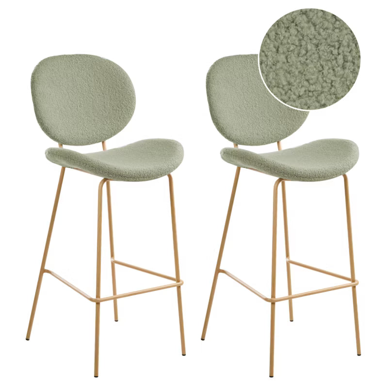 Barstol Luana Bouclé 2 Stk. 52x54x111 cm