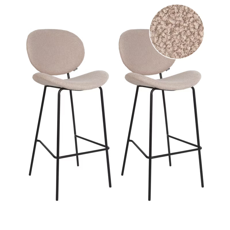 Barstol Luana Bouclé 52x54x111 cm 2 Stk