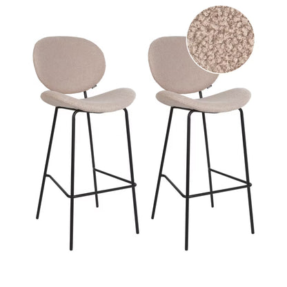 Barstol Luana Bouclé 52x54x111 cm 2 Stk