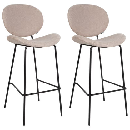 Barstol Luana Bouclé 52x54x111 cm 2 Stk