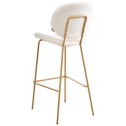 Barstol Luana Bouclé Hvid 2 Stk