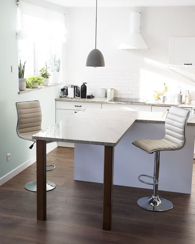 Barstol Lucerne Drejelig Beige 2 Stk