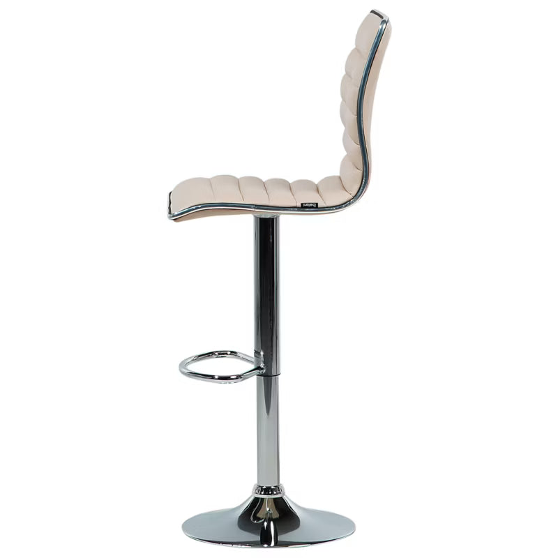 Barstol Lucerne Drejelig Kunstlæder Beige 2 Stk