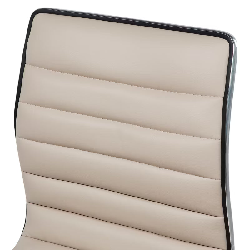 Barstol Lucerne Drejelig Kunstlæder Beige 2 Stk