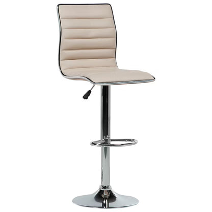 Barstol Lucerne Drejelig Kunstlæder Beige 2 Stk