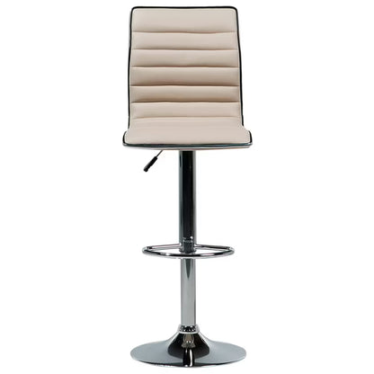 Barstol Lucerne Drejelig Kunstlæder Beige 2 Stk