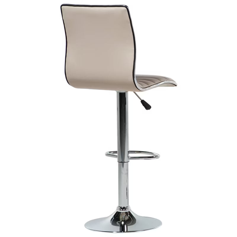 Barstol Lucerne Drejelig Kunstlæder Beige 2 Stk