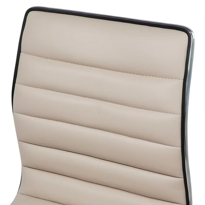 Barstol Lucerne Drejelig Kunstlæder Beige 2 Stk