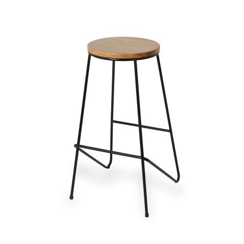Barstol Maloux 40x40x71 cm Træ og Metal