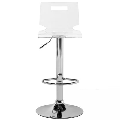 Barstol Malta 38x38 cm Drejelig Transparent 2 Stk