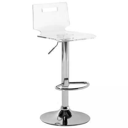 Barstol Malta 38x38 cm Drejelig Transparent 2 Stk