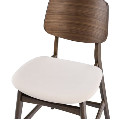 Barstol Mayer 54x62x96 cm Hvid/Brun 2 Stk