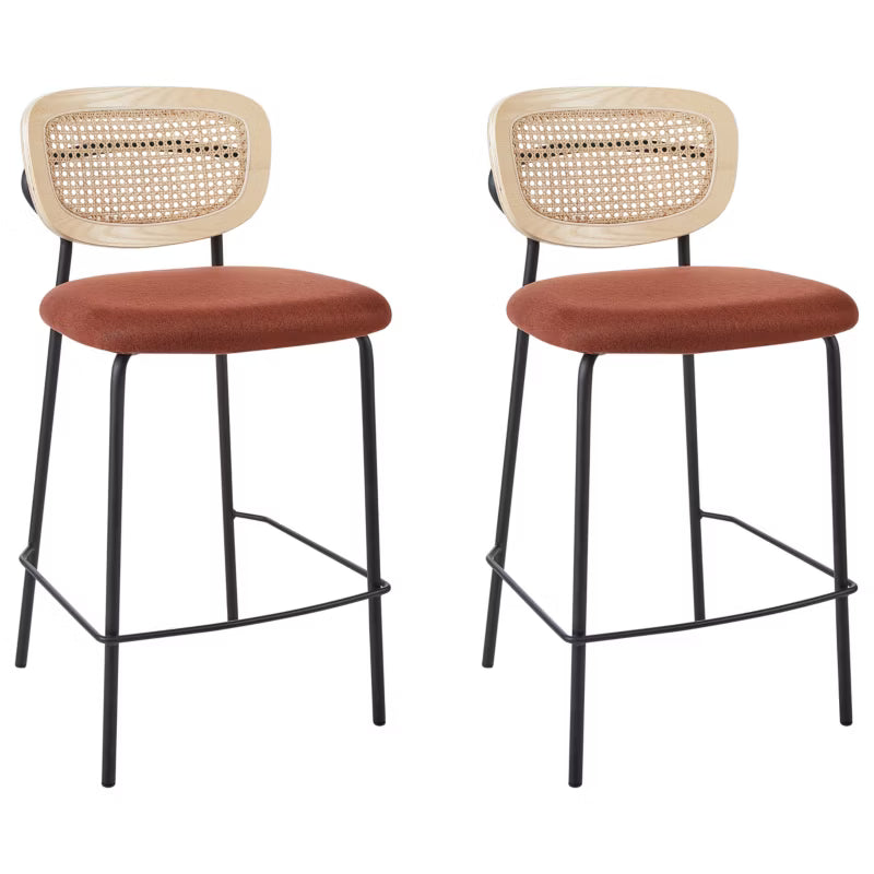 Barstol Mayetta 45x43x90 cm Rattan Sæt af 2