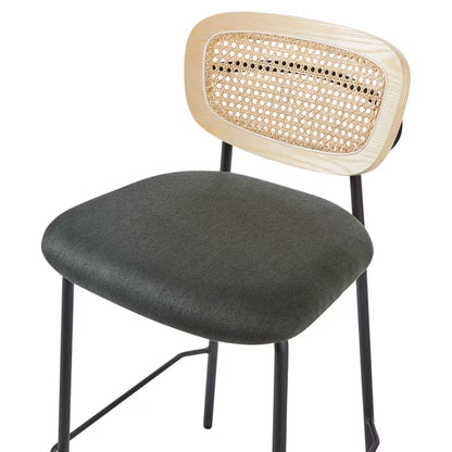 Barstol Mayetta 45x43x90 cm Rattan Sæt af 2