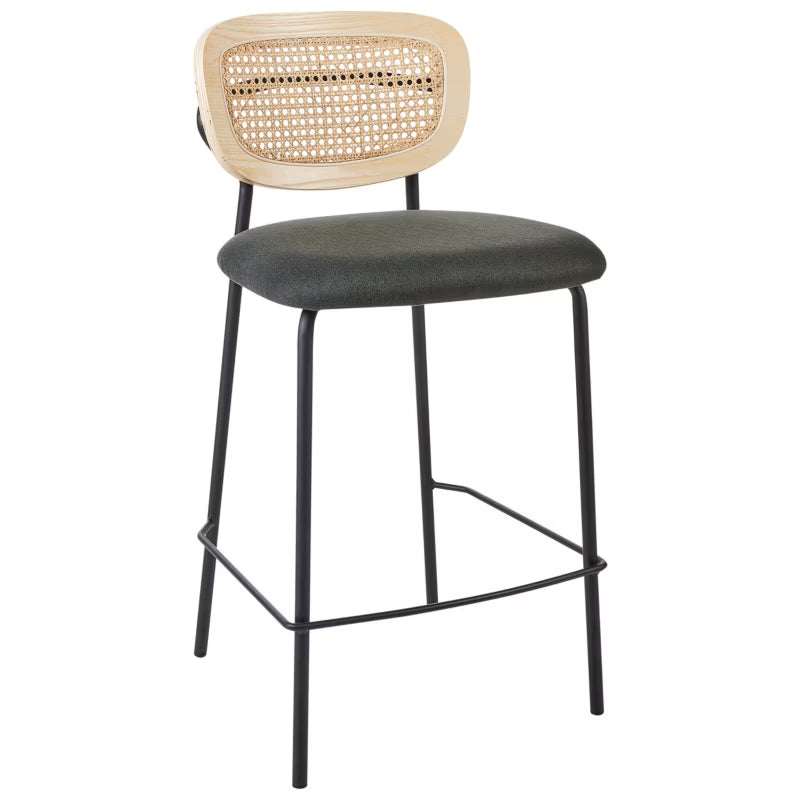 Barstol Mayetta 45x43x90 cm Rattan Sæt af 2