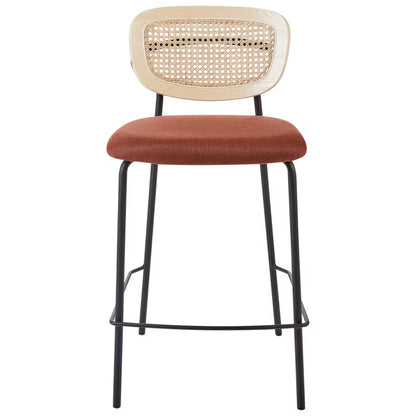 Barstol Mayetta 45x43x90 cm Rattan Sæt af 2