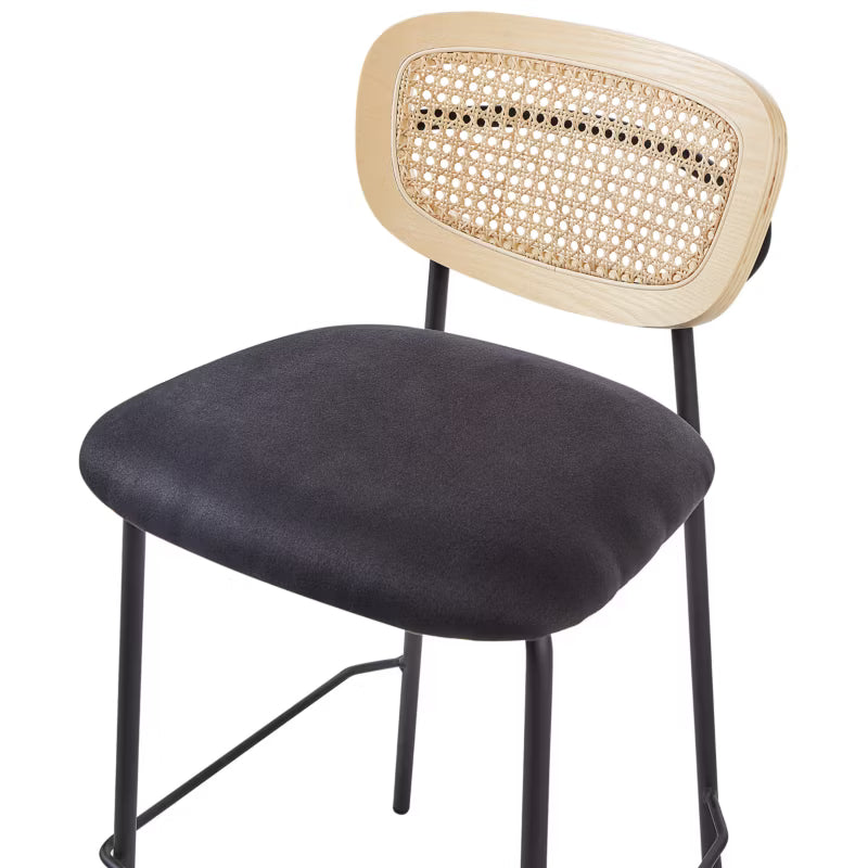 Barstol Mayetta 45x43x90 cm Rattan Sæt af 2
