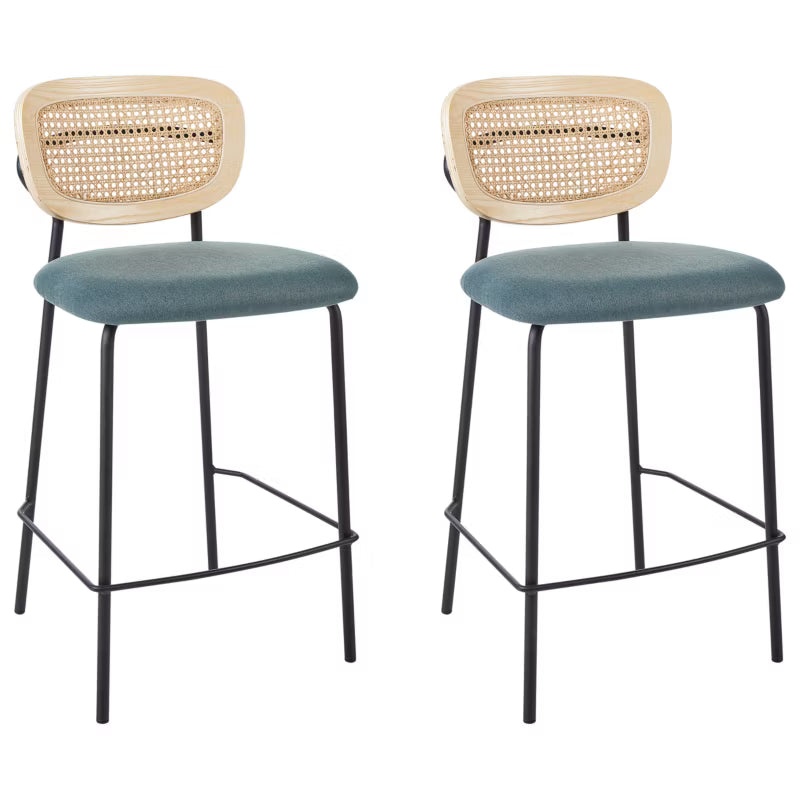 Barstol Mayetta 45x43x90 cm Rattan Sæt med 2 Stk
