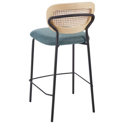 Barstol Mayetta 45x43x90 cm Rattan Sæt med 2 Stk