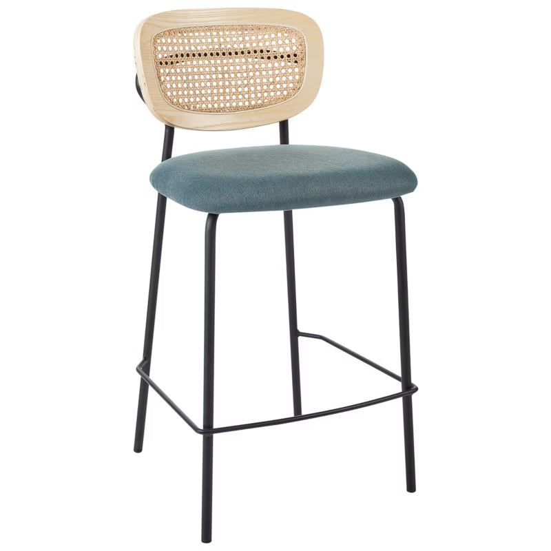 Barstol Mayetta 45x43x90 cm Rattan Sæt med 2 Stk