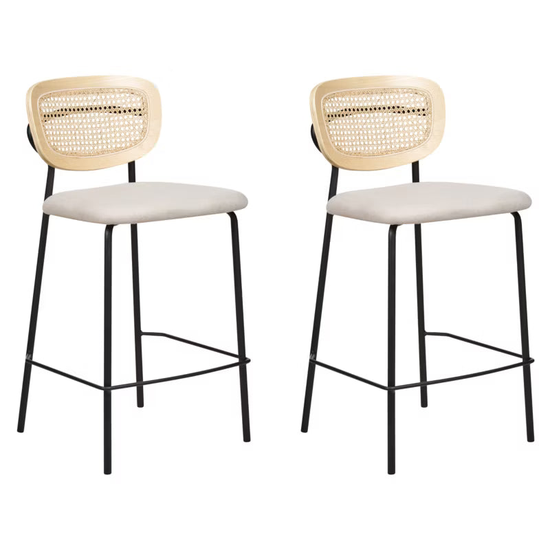 Barstol Mayetta Rattan 45x43x90 cm 2 Stk.