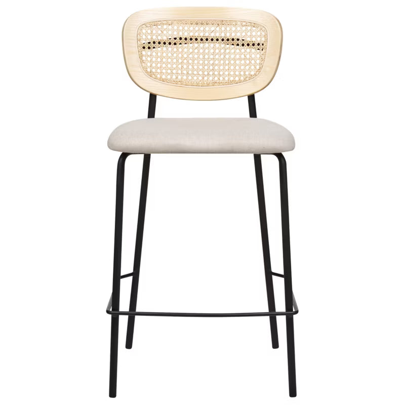 Barstol Mayetta Rattan 45x43x90 cm 2 Stk.