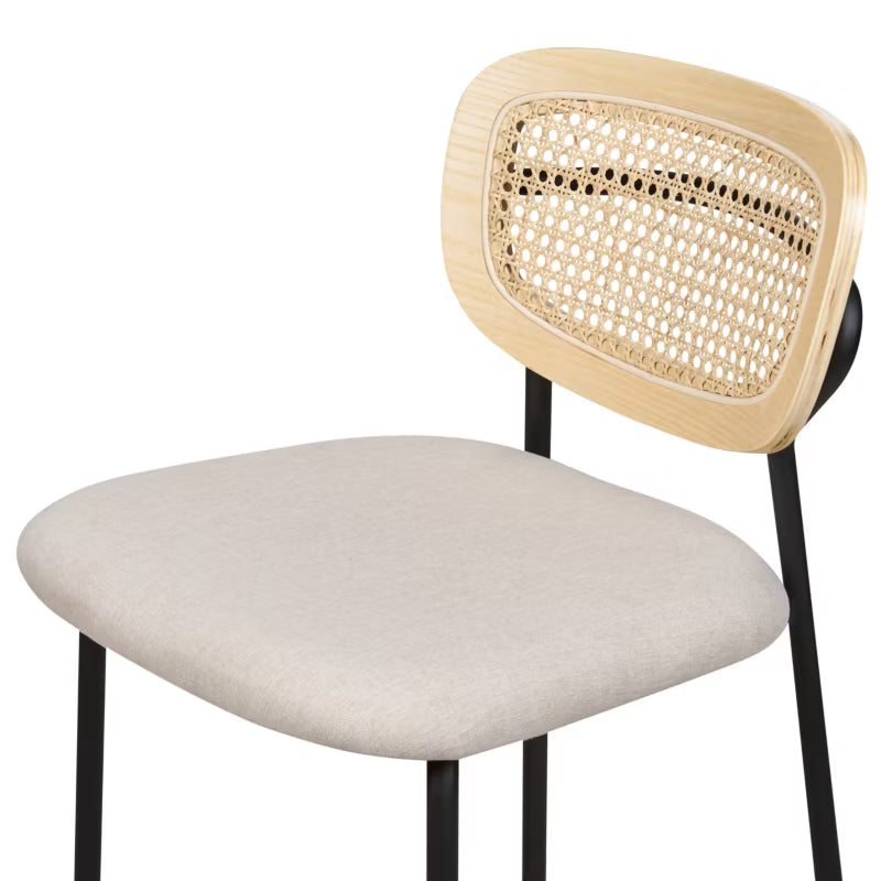 Barstol Mayetta Rattan 45x43x90 cm 2 Stk.