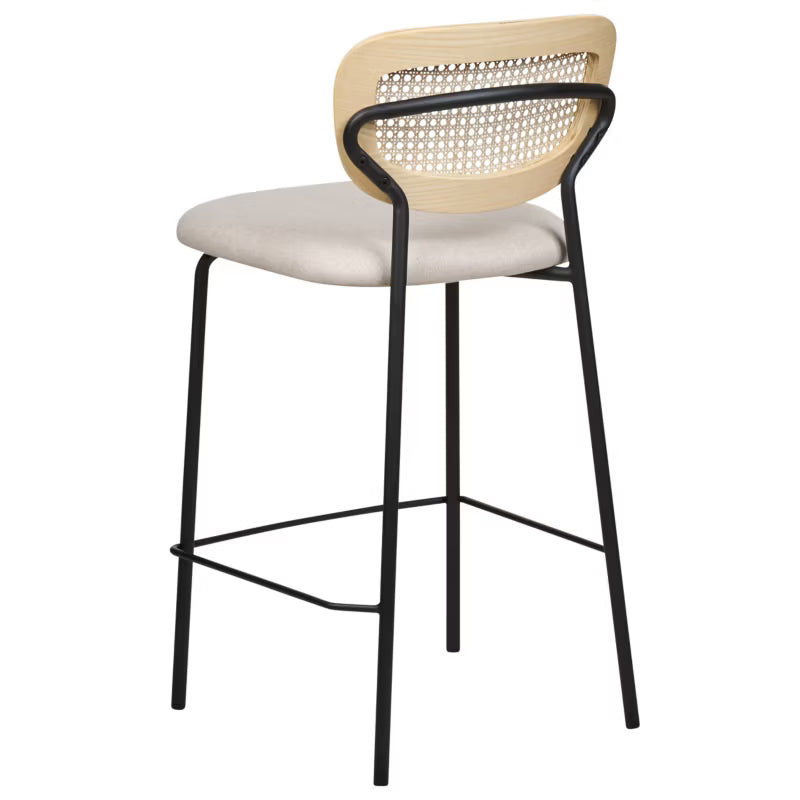 Barstol Mayetta Rattan 45x43x90 cm 2 Stk.