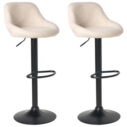 Barstol Medulin Drejebar Bouclé Sæt med 2 stk