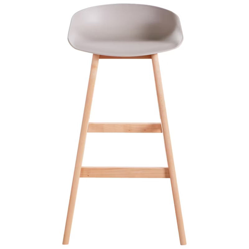 Barstol Micco 42x46x85 cm Beige Træ 2 Stk.