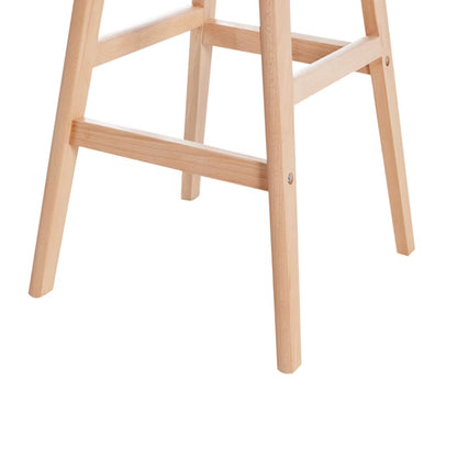 Barstol Micco 42x46x85 cm Beige Træ 2 Stk.