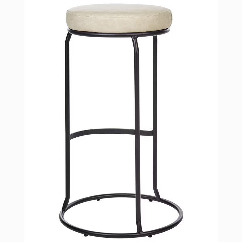 Barstol Milroy 43x43x74 cm Kunstlæder Lysebeige 2 Stk.
