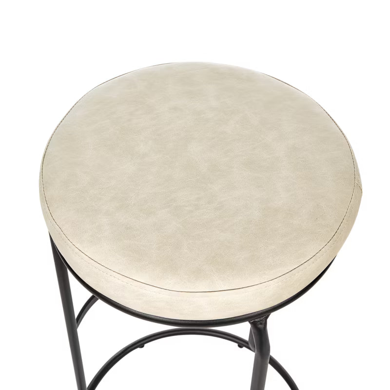 Barstol Milroy 43x43x74 cm Kunstlæder Lysebeige 2 Stk.