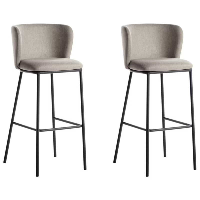 Barstol Mina Sæt af 2 Beige Grå