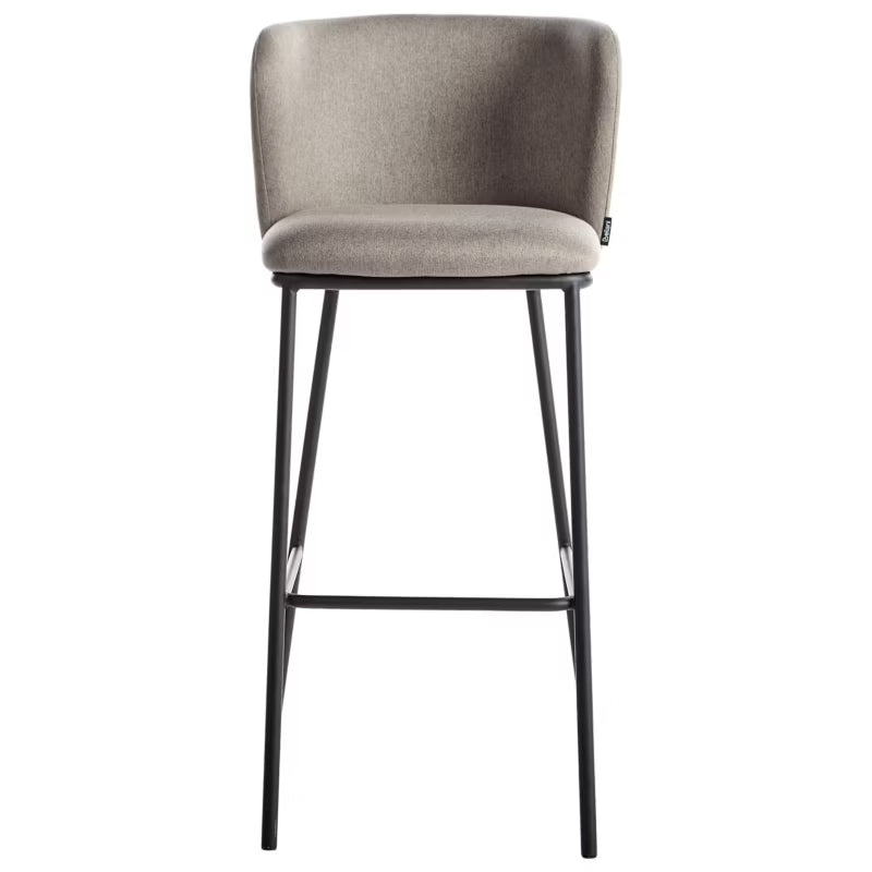 Barstol Mina Sæt af 2 Beige Grå