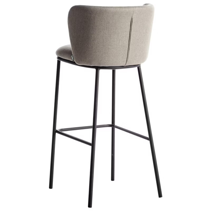 Barstol Mina Sæt af 2 Beige Grå