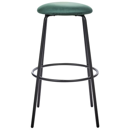 Barstol Morton 43x75 cm Smaragdgrøn Velour 2 Stk.