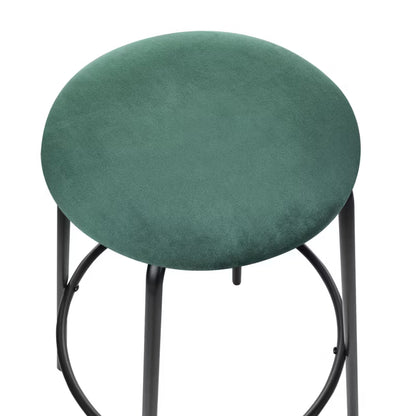Barstol Morton 43x75 cm Smaragdgrøn Velour 2 Stk.
