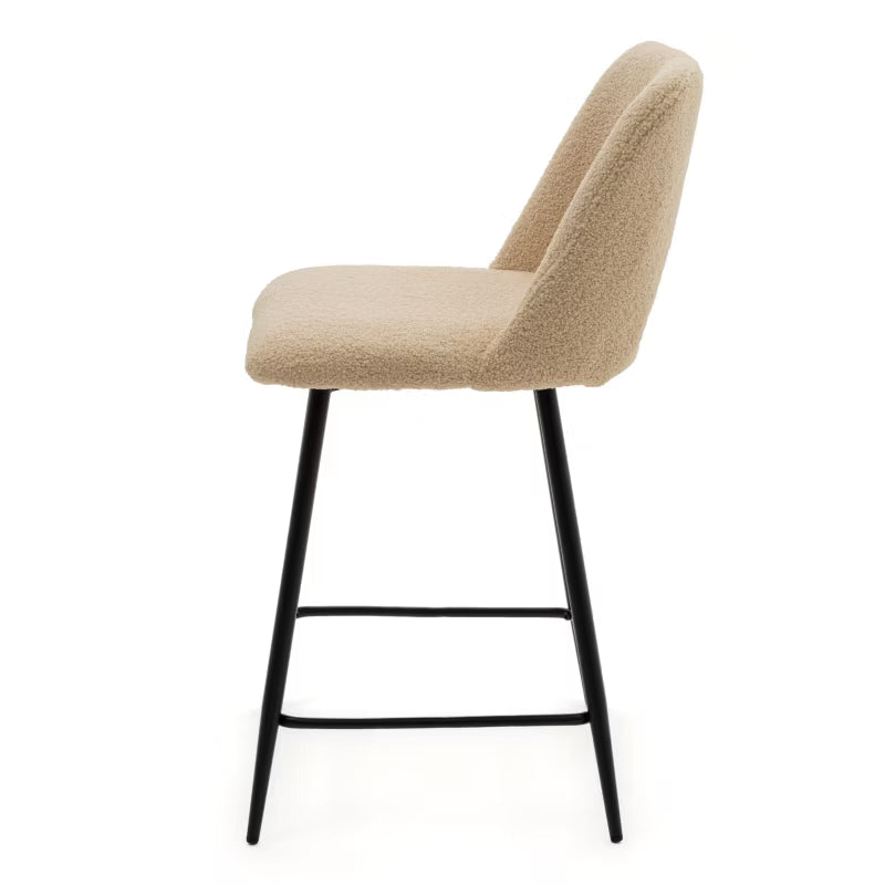 Barstol ORO Bouclé Mørk Beige